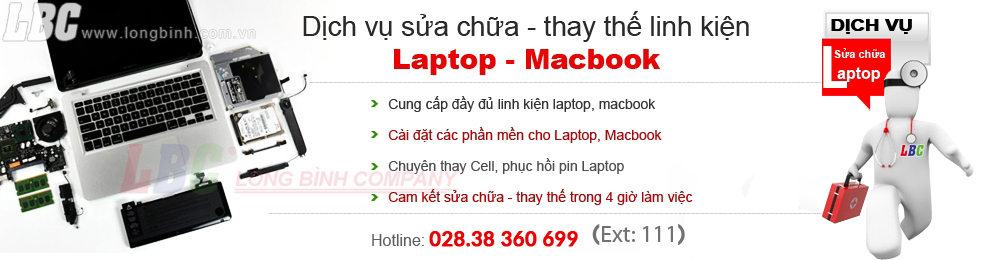sửa chữa laptop - macbook - pin - mainboard