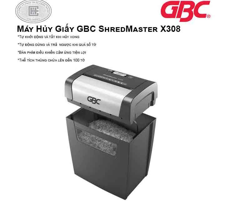 Máy Hủy Giấy GBC ShredMaster X308 Chính Hãng