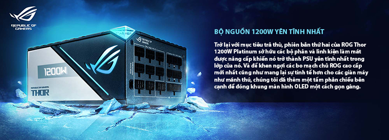 Nguồn Máy ROG Thor 1200W Platinum II Details longbinh.com.vn