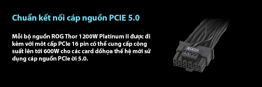 Nguồn Máy ROG Thor 1200W Platinum II PCIe longbinh.com.vn