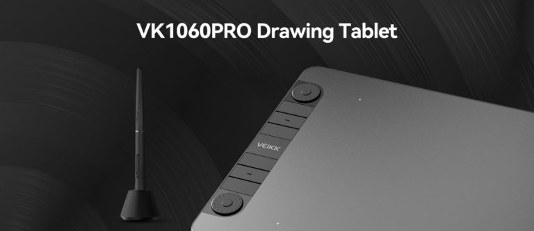 Bảng Vẽ Điện Tử VEIKK VK1060 PRO Android 2 Vòng Xoay Dial Đa Năng, Cảm Ứng Nghiêng - longbinh.com.vn