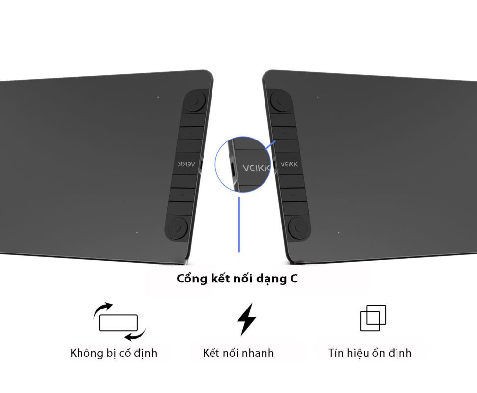 Bảng Vẽ Điện Tử VEIKK VK1060 PRO Android 2 Vòng Xoay Dial Đa Năng, Cảm Ứng Nghiêng - longbinh.com.vn