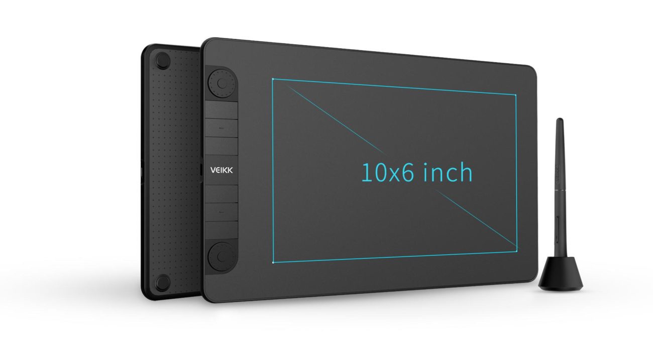 Bảng Vẽ Điện Tử VEIKK VK1060 PRO Android 2 Vòng Xoay Dial Đa Năng, Cảm Ứng Nghiêng - longbinh.com.vn