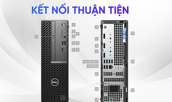 Máy tính bàn DELL OptiPlex 7010 SFF 71038109: i312100-08-512G-WIN 11 HOME-1Y 