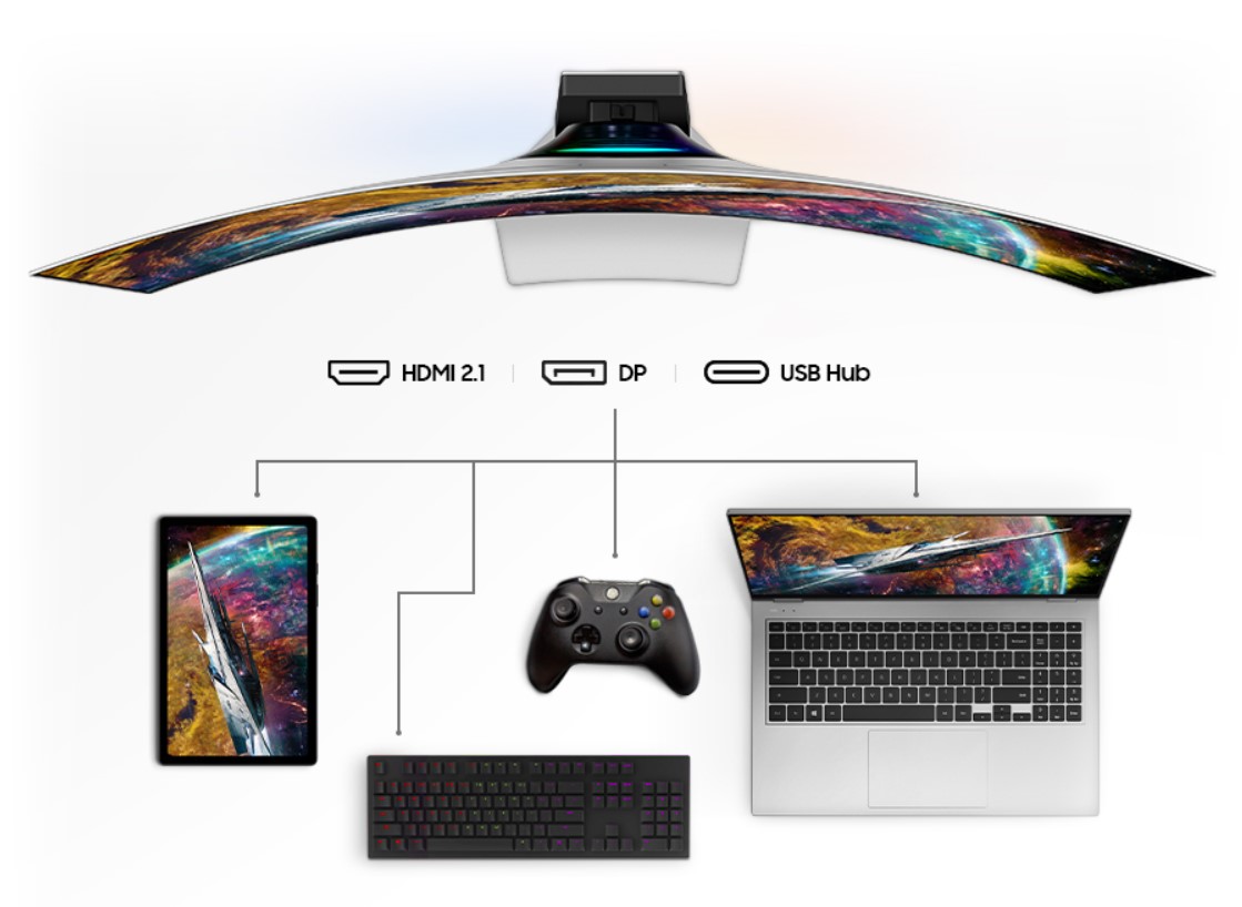 Màn hình Gaming Samsung Odyssey OLED G9 G95SC LS49CG954SEXXV (49 inch - Cong - OLED - DQHD - 240 Hz - 0.03 ms) Chính hãng