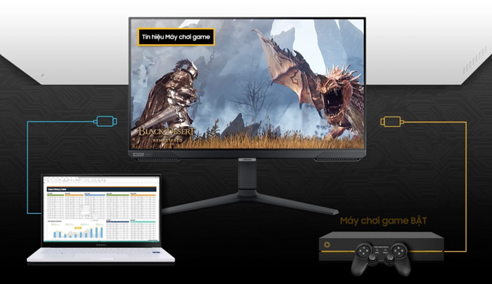 Màn Hình Gaming SAMSUNG Odyssey G4 LS25BG400EEXXV (25.0 inch - FHD - IPS - 240Hz - 1ms - GSync - HDR10) Chính hãng