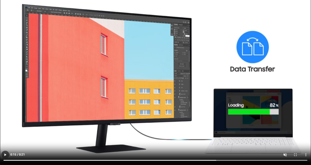 Màn Hình Đồ Họa SAMSUNG ViewFinity S8 LS32B800PXEXXV (32.0 inch - 4K - IPS - 60Hz - 5ms - USB TypeC - Network RJ45) Chính hãng