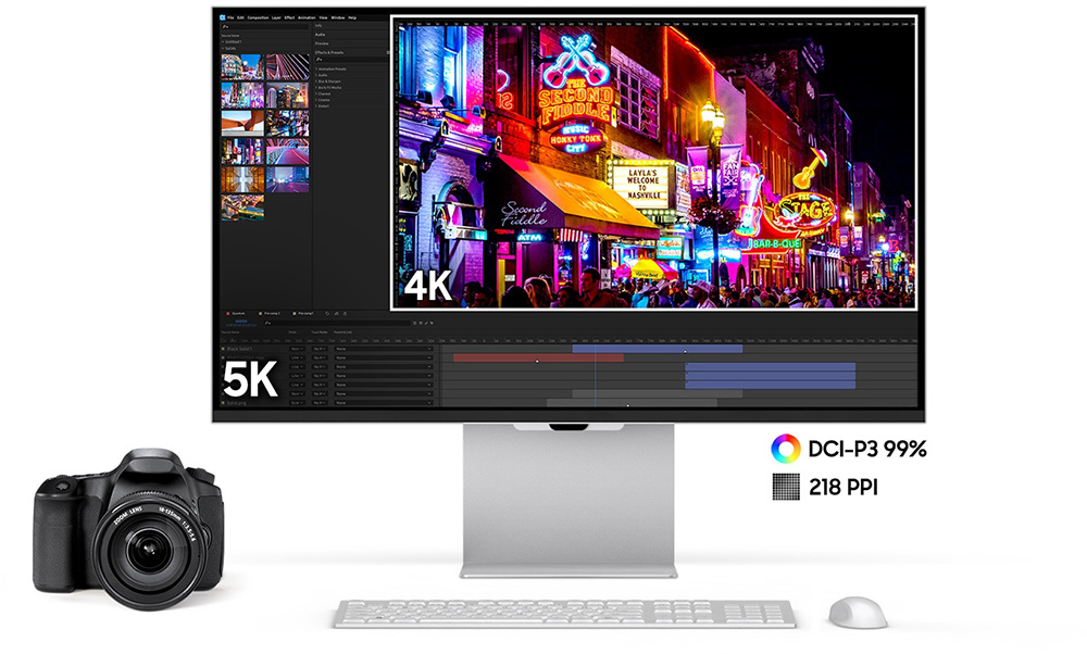 Màn Hình SAMSUNG ViewFinity S9 5K LS27C900PAEXXV (27 inch - IPS - 5K - 60Hz - 5ms- Speaker - Webcam) Chính hãng
