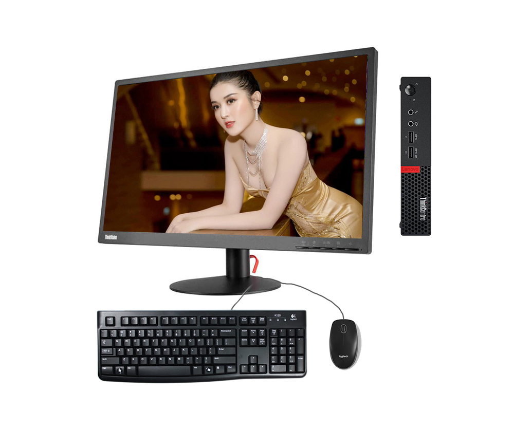 Máy bộ Lenovo ThinkCentre M910Q - I5/RAM 8GB/500GB HDD/23.8 inch LIKENEW 98%