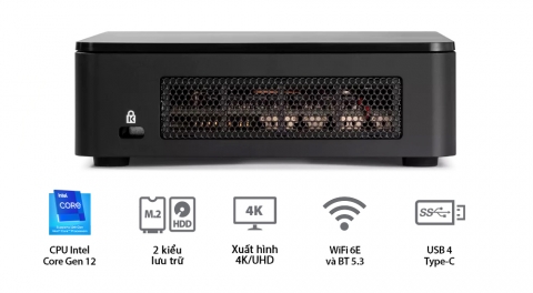 Mini PC ASUS Intel NUC 12 Pro NUC12WSHi3-MR4100 (i3-1220P | DDR4 | Intel  Iris Xe | Wi-Fi 6 | Bluetooth | Thunderbolt 4 | Support 8K ) -  RNUC12WSHI30000)