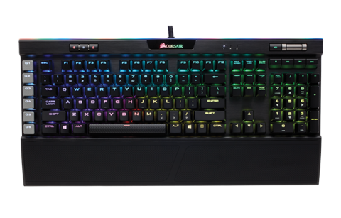 K95 RGB PLATINUM Mechanical Gaming Keyboard - CHERRY MX Speed - Black (CH- 9127014-NA)
