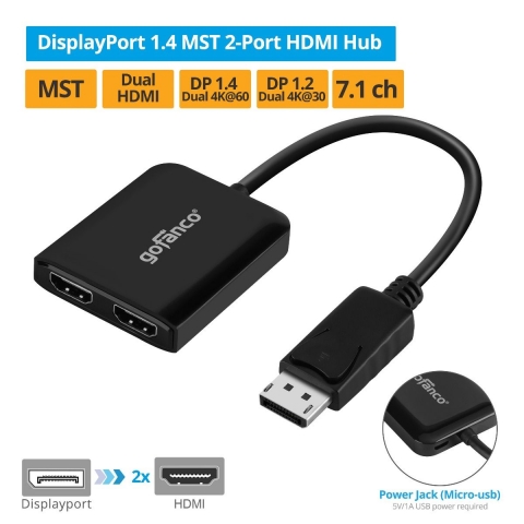 DisplayPort_1.4_MST_2-Port_HDMI_Hub__DP14MST2HD__Chính_hãng_-_longbinh.com.vn